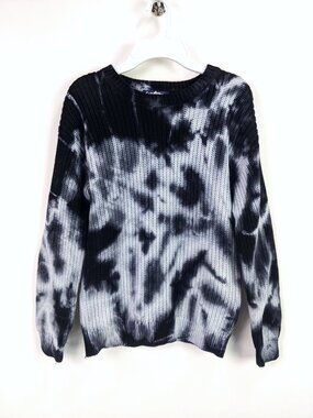 Freshman 1996 Girls Tie Dye Ribbed Knit Crewneck Pullover Sweater Size S 7